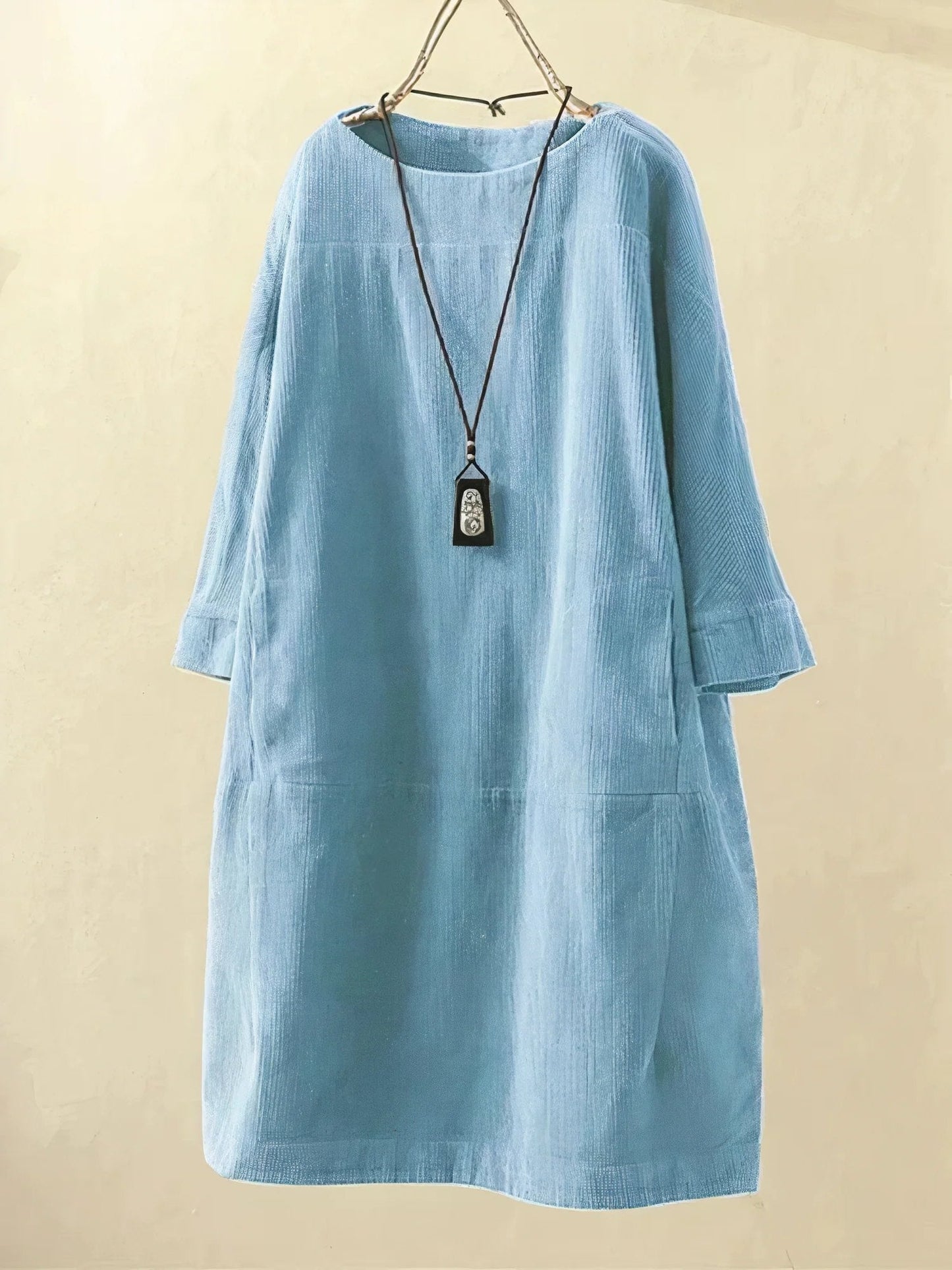 Lyla | Vestido Túnica de Veludo Cotelê