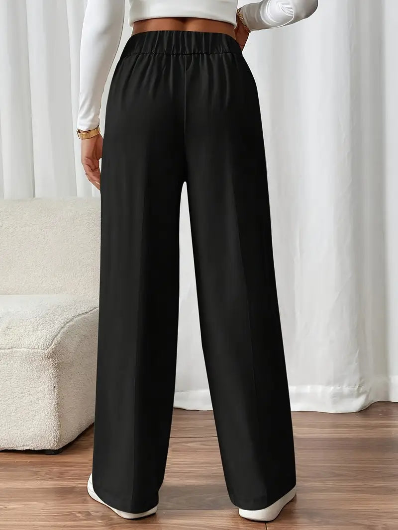 Orvella – Calça Confortável com Pernas Largas e Bolsos