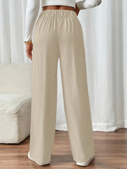 Orvella – Calça Confortável com Pernas Largas e Bolsos