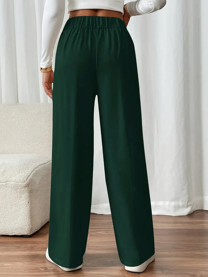 Orvella – Calça Confortável com Pernas Largas e Bolsos
