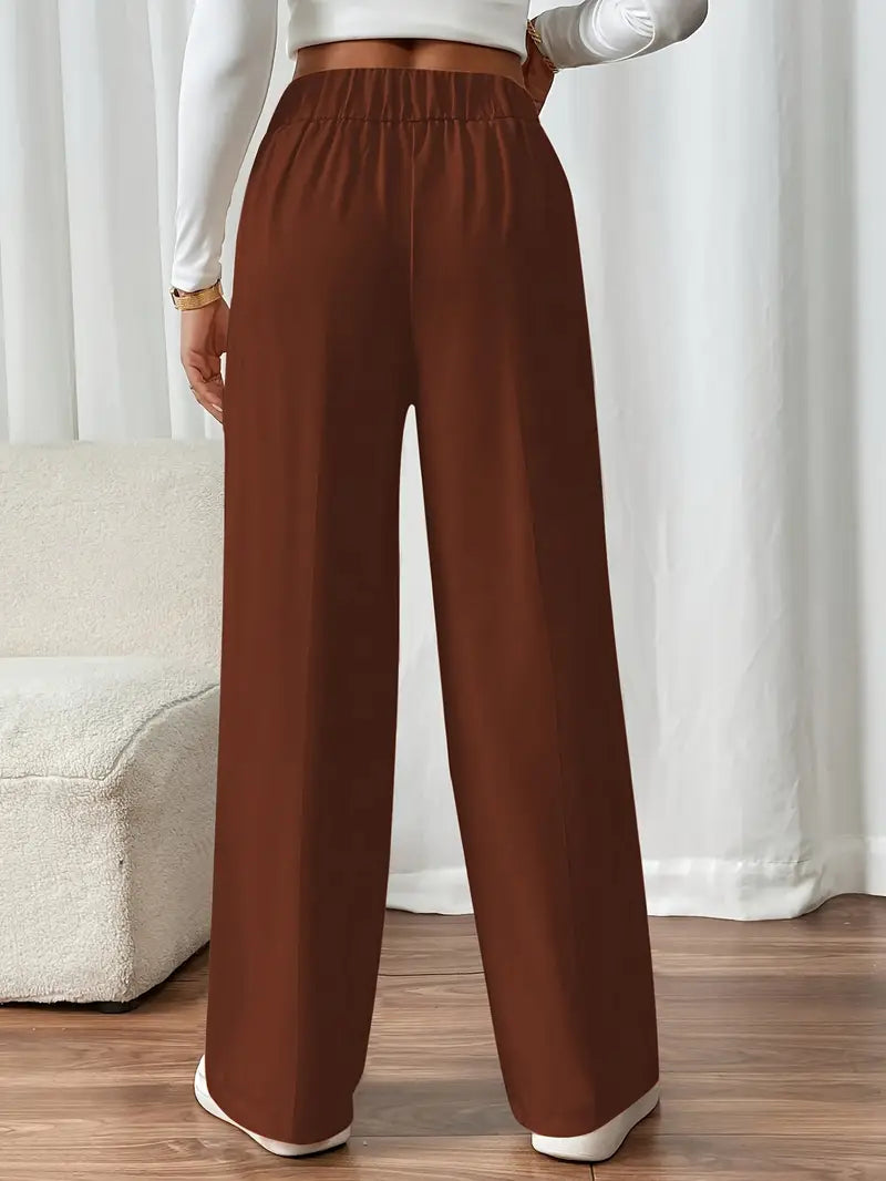 Orvella – Calça Confortável com Pernas Largas e Bolsos