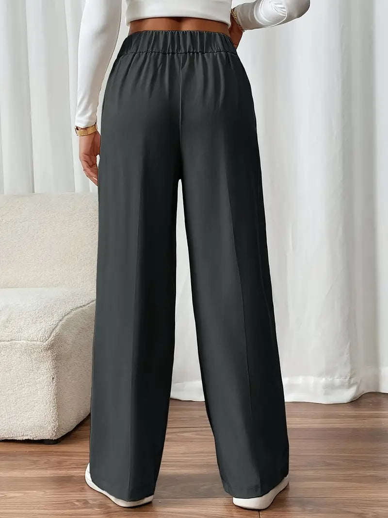 Orvella – Calça Confortável com Pernas Largas e Bolsos