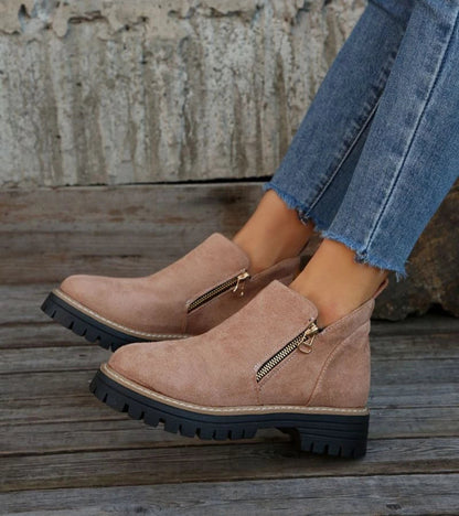 Miladie - Bota ortopédica com zíper lateral