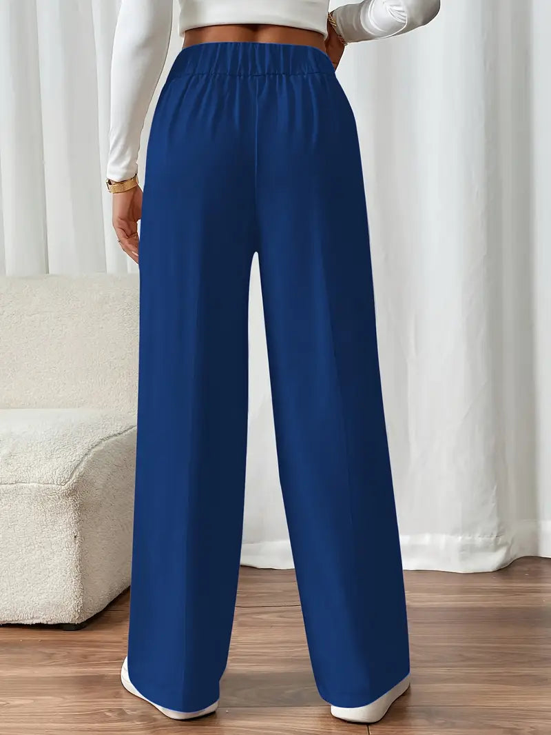 Orvella – Calça Confortável com Pernas Largas e Bolsos