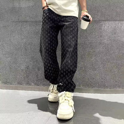Calças de ganga Jacquard Denim