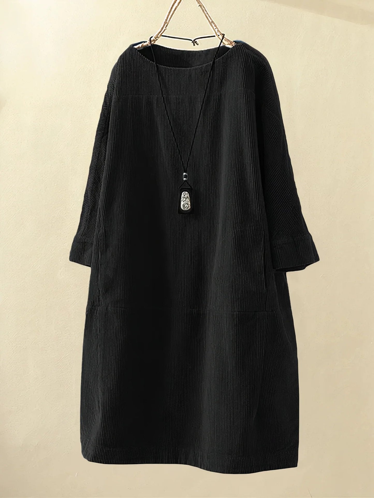 Lyla | Vestido Túnica de Veludo Cotelê