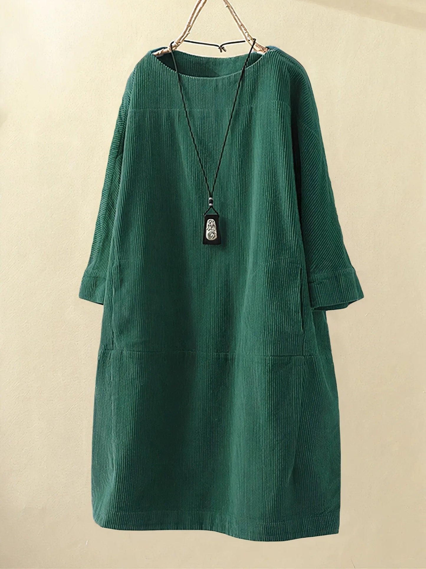 Lyla | Vestido Túnica de Veludo Cotelê