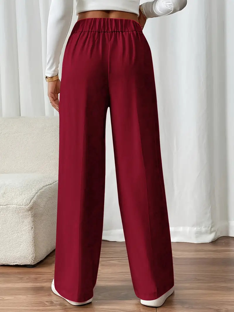 Orvella – Calça Confortável com Pernas Largas e Bolsos